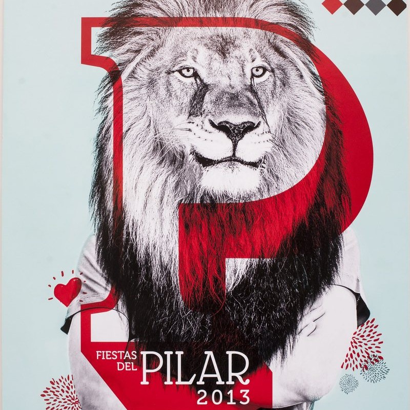 El nuevo cartel de las fiestas del Pilar de Zaragoza 2013 es una P____